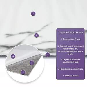 Самоклеюча стінова PET плитка у рулоні 600х3000х2мм SW-00001690